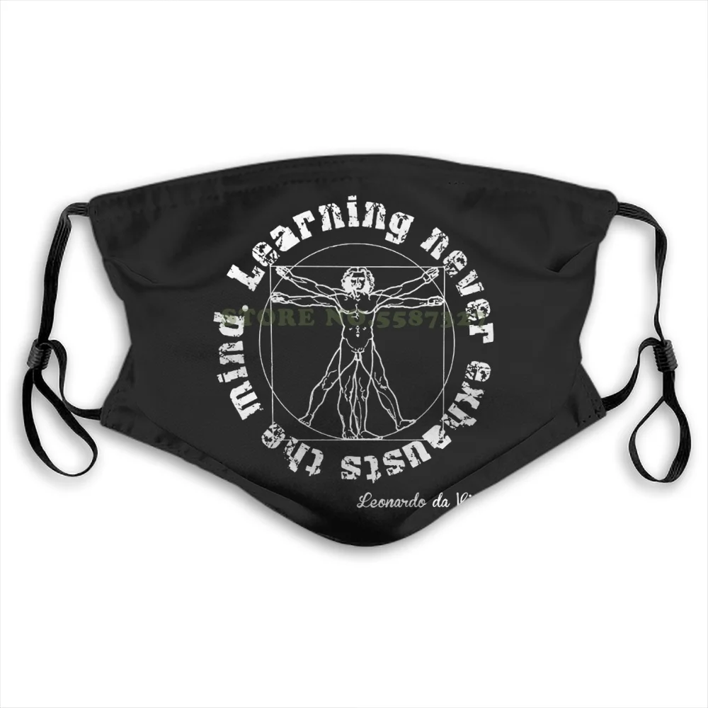 

Leonardo Da Vinci Back To School Fashion Funny Reusable Masks