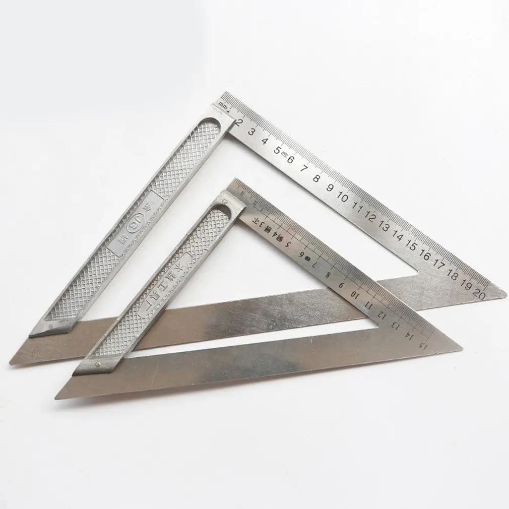 Licini 150mm/200mm Triangle Ruler 90 Degree Stainless Steel Triangular Ruller Professional Woodworking Measuring Tool Licini 150mm/200mm Triangle Ruler 90 Degree Stainless Steel Triangular Ruller Professional Woodworking Measuring Tool
