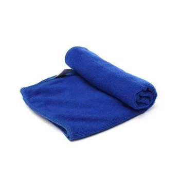 

5x Microfiber Cleaning Cloth Blue Towel Set For Car Polishing Auto Det 30x60cm