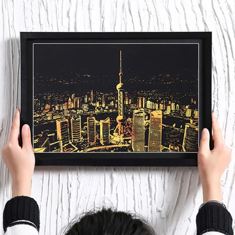Best Black Rectangle Environmental Acrylic Photo Frame With Installing Accessories Waterproof mothproof DIY Frame Home Decer
