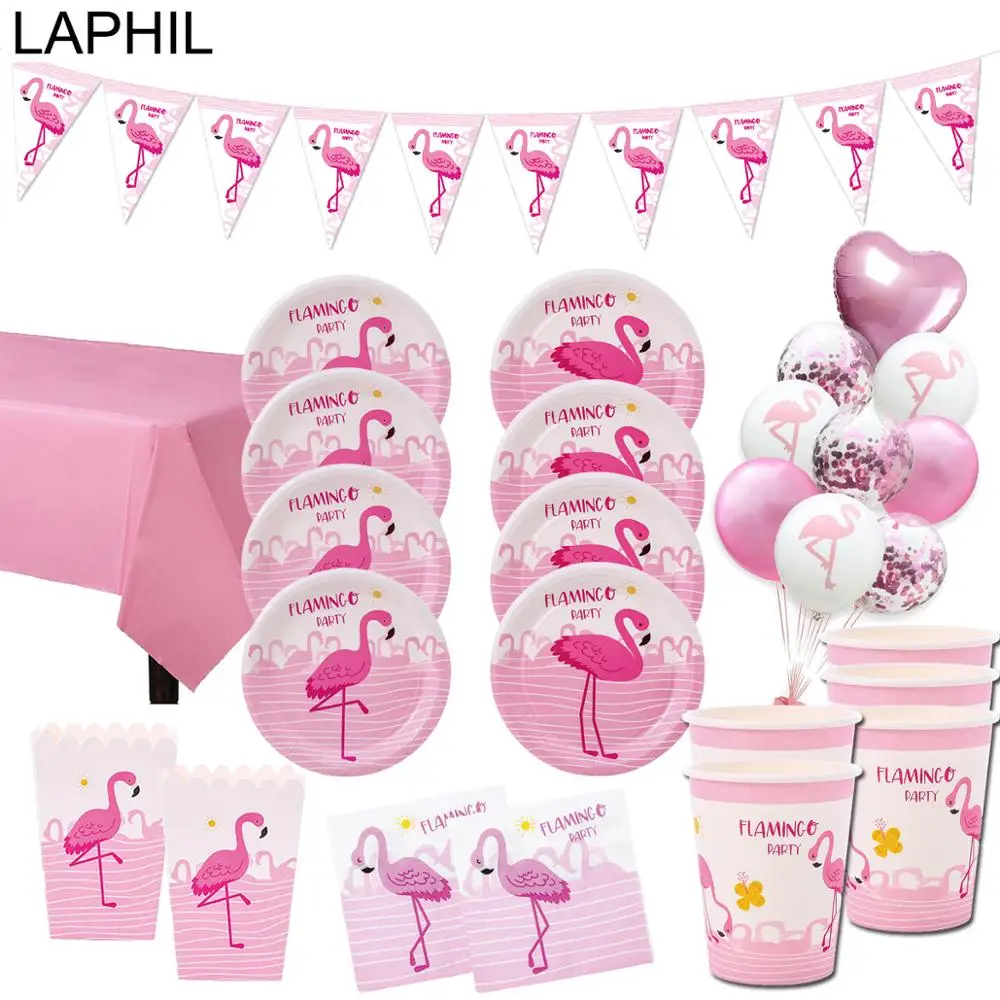 Декорации для вечевечерние в виде фламинго LAPHIL тропическая вечеринка стиле