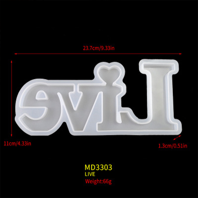 Uppercase Letters Resin Mold Capital Silicone Soft Resin Mould UV Epoxy Jewelry Keychain Pendant Making Tools