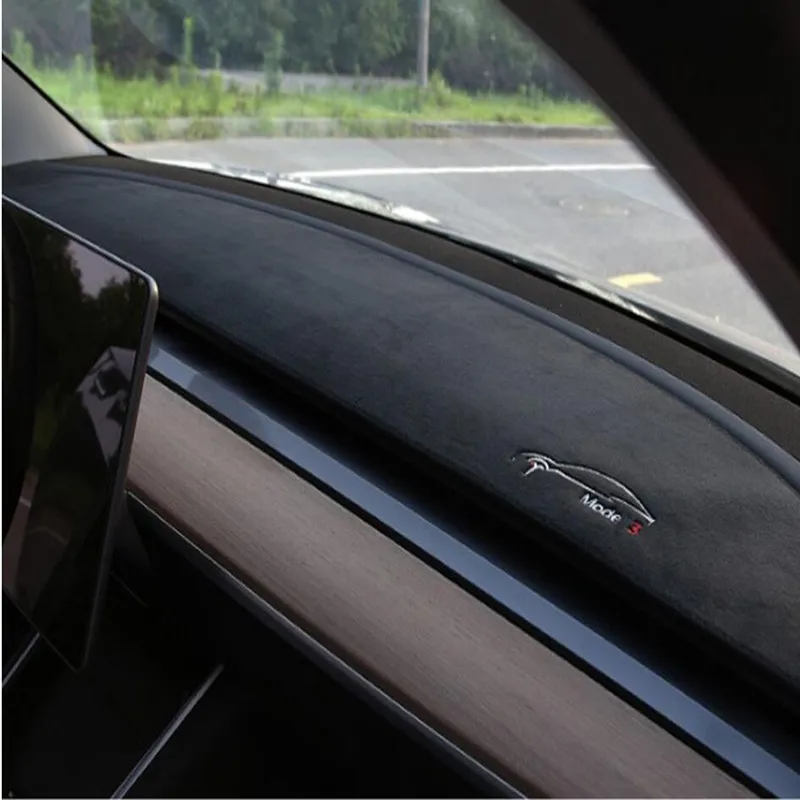 Крышка ковра для приборной панели автомобиля модификация Tesla Model 3 2017 2018 2019 защита