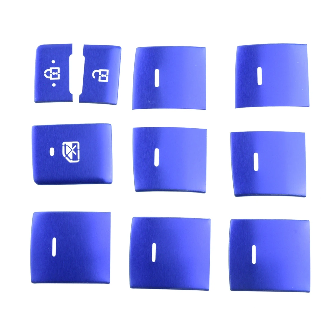 

10 шт./комплект, кнопки для автомобильного стеклоподъемника, из алюминиевого сплава