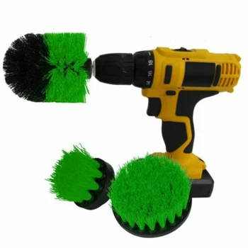

12pcs Brushes Head Scouring Pad Electric Drill Attachments Tiles Floor Cleaning