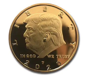

100pcs/lot Donald J. Trump 2020 Keep America Great In God We Trust Challenge Coin Commemorative America 45th President N