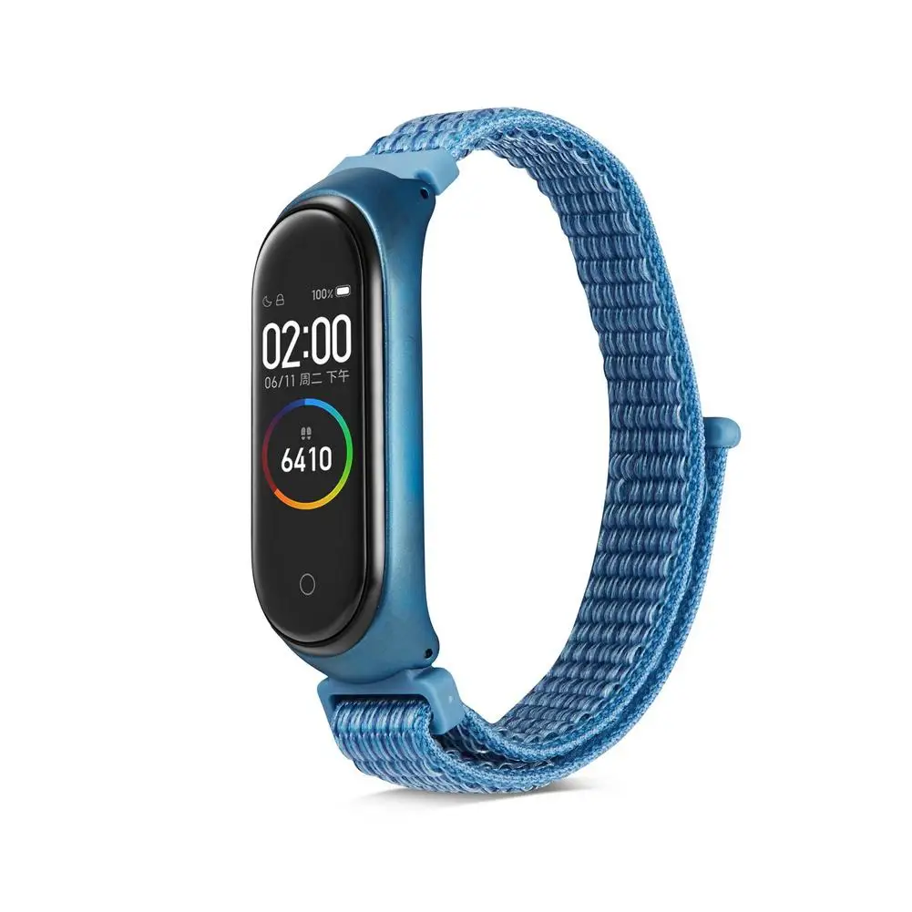 Нейлон Mi Band Watch Band для Mi 3 4 браслет ремешок сменный ремешок для часов Браслет Смарт-часы аксессуары