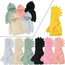 

6M-12Y Baby Girls Sweatshirt Spring Kids Hoodies Dinosaur Baby Boys Hoody Older Children Pullover Outerwear кофта для девочки #4