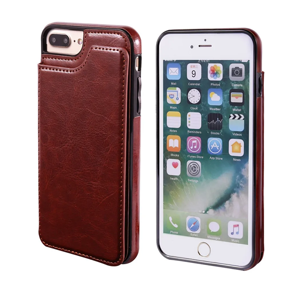 2 in 1 Unique Dual-use Card Wallet Flip Leather Phone Case For IPhone 7p/8p Shockproof Anti-scratch Lightweight Phone cover 