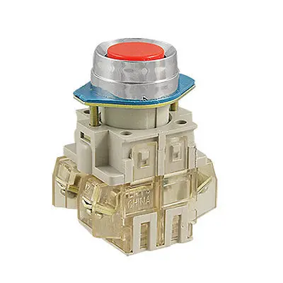 AC 660V 10A красная кнопка с самовозвратом переключатель 22 мм 7/" 1 NO N/O 1 NC N/C