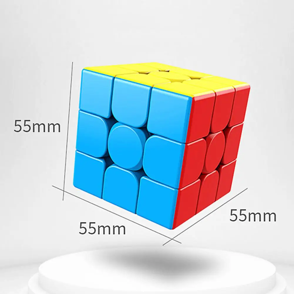 Магический кубик 3х3х3, красочные Stickerless головоломки игрушки для детей, взрослых, профессиональный Скорость куб высокое качество подарок база