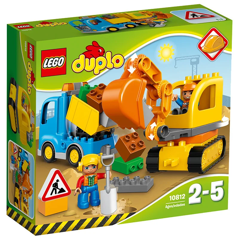 

LEGO Duplo Series 10812 Truck And Excavator Set Lego Duplo Building Blocks Toy Gift