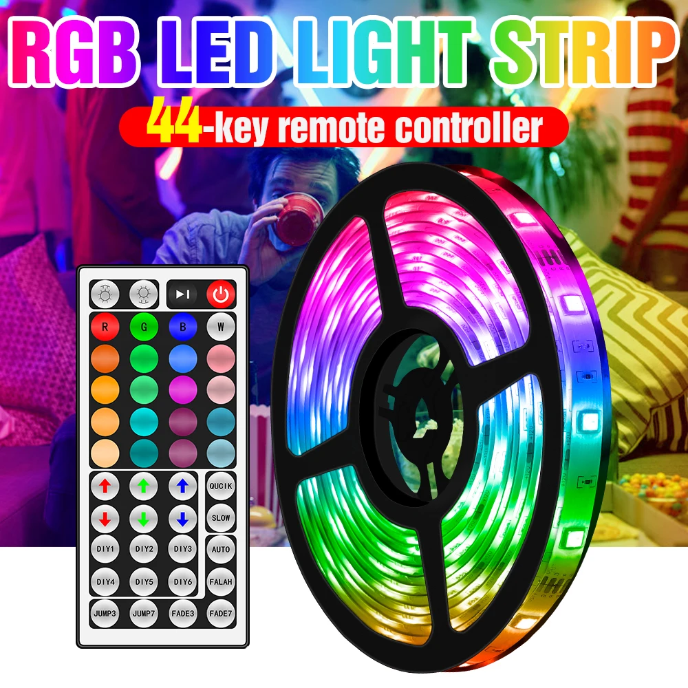 LED Strip Lights 5050 RGB Waterproof 300 LEDs 5M 10M 15M 20M 12V Dimmable Light 