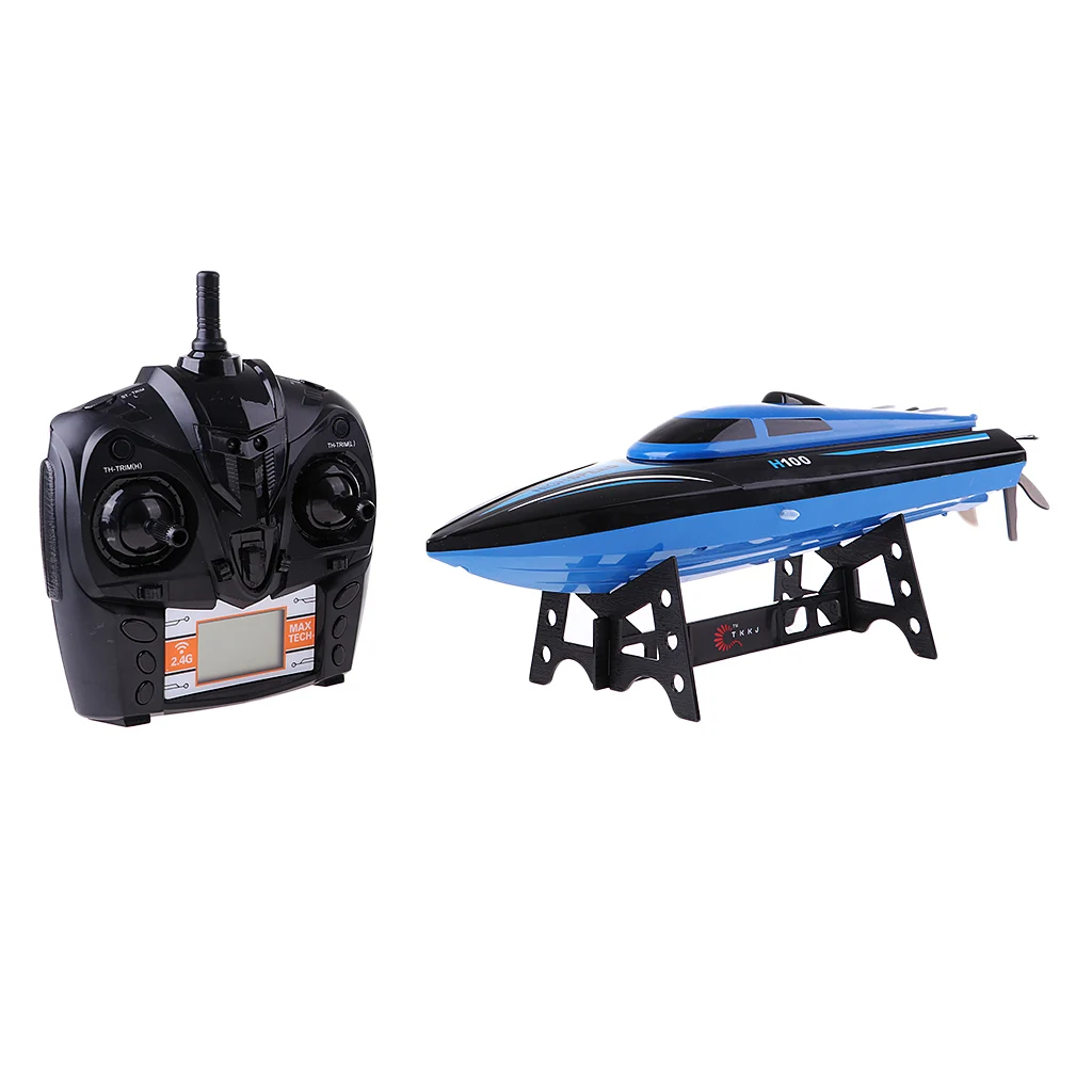 

Kids Radio Remote Control 2.4Ghz High Speed Wireless RC Racing Boat Toy Blue