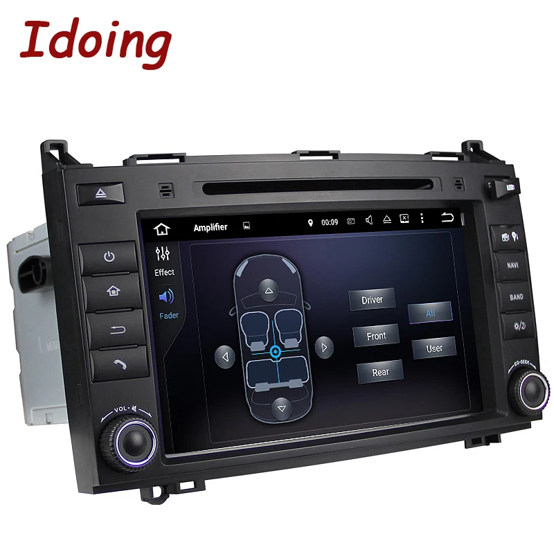 Idoing 2Din Android 7. 1 DVD Автомобильный мультимедийный видео плеер для MercedesBenz AB Class W169 руль