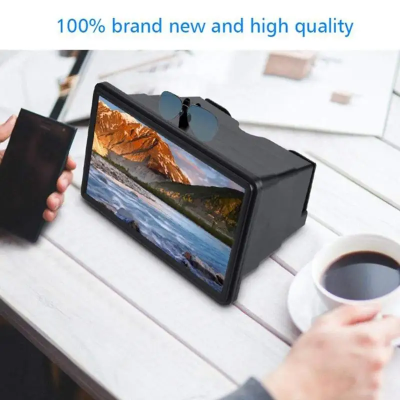 

3D Phone Screen Magnifier HD Amplifying Stand Movie Video Desktop Amplifier