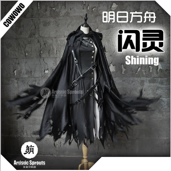 

Anime! Arknights Medic Shining Version 2.0 Battle Suit Lovely Dress Cloak Uniform Cosplay Costume Halloween Outfit Free Shipping