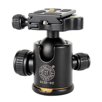 

Camera Tripod Head Aluminum 360 Degree Panoramic Swivel Camera Tripod Ball Head with Quick Release Plate for Dslr Cameras