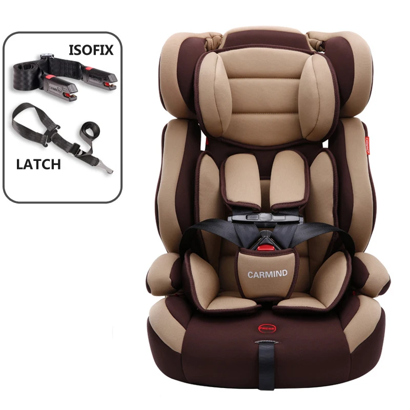 Portable Baby Safety Seat Lightweight Children Car Isofix Latch Interface Infant Sitting Chair Kids for 1~12 Y | Мать и ребенок