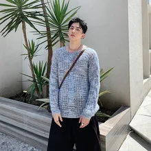 Winter New Sweater Men Warm Fashion Plush Knit Sweter Men Streetwear Wild Loose O-neck Long-sleeved Pullover Man Clothes Winter New Sweater Men Warm Fashion Plush Knit Sweter Men Streetwear Wild Loose O-neck Long-sleeved Pullover Man Clothes