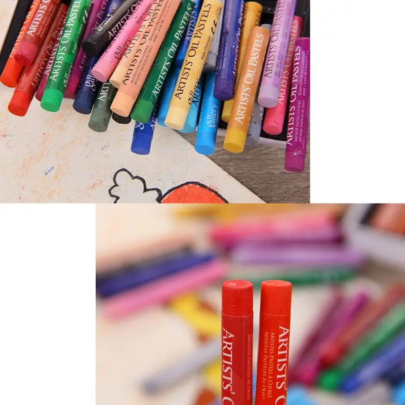 48 Colors Oil Pastel for Artist Student Graffiti Soft Pastel Painting Drawing Pen School Stationery