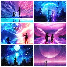 5D алмазная живопись yikexin Landascape полная квадратная табличка tete de mort заказной бриллиантовый рисунок Рождество карта брелок Декор