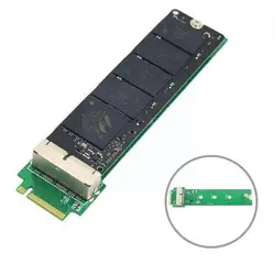 Adaptateur de haute qualité pour MacBook Air Pro 12 + 16 broches SSD à M.2 M, convertisseur, accessoires pour PC, ordinateur, clé PCI e (NGFF), voiture I1Q4 