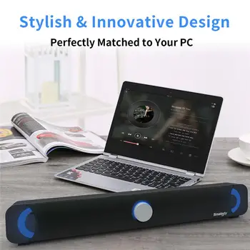 

Multimedia audio hifi subwoofer stereo computer speaker with LED