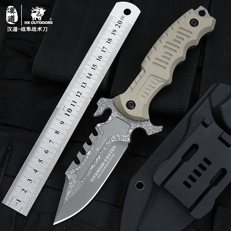 

Hx outdoors Fighting Falcon Tactical Knife Outdoor Knife Saber Tactical High Hardness Small Straight Knife Open Country Survival