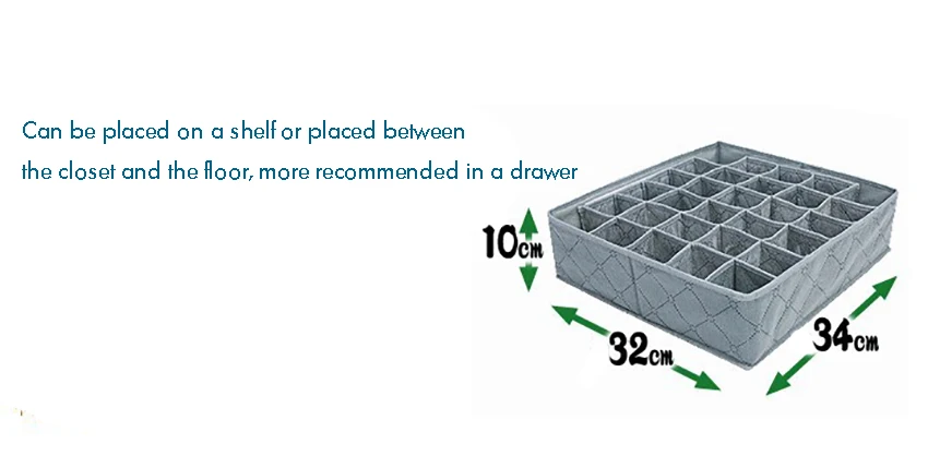 Большие тканевые Носки Органайзер-разделитель 30 ячеек шкаф Органайзер Ящики для хранения нижнего белья для хранения ремней, бюстгальтеров, галстуков