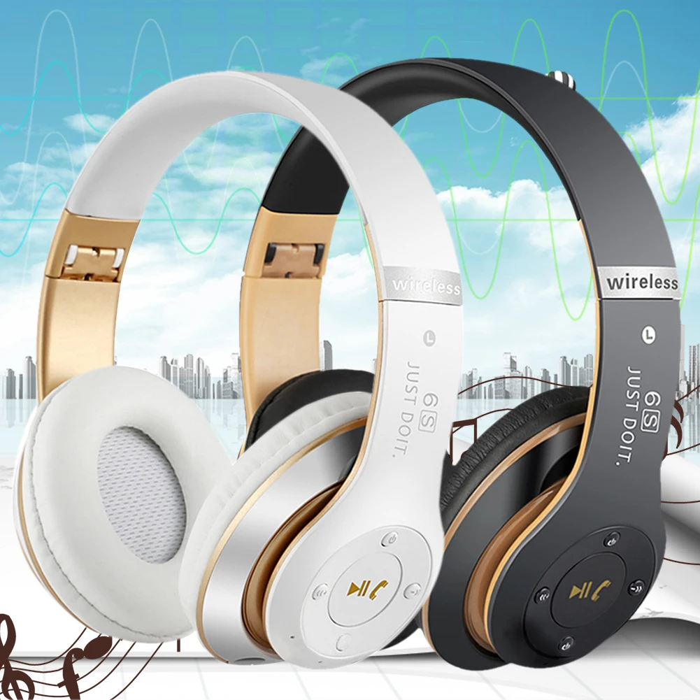 Головной телефон HiFi бас наушники Беспроводная bluetooth-гарнитура наушники Bluetooth 4,5 стерео телефон планшет ПК гарнитура на голову