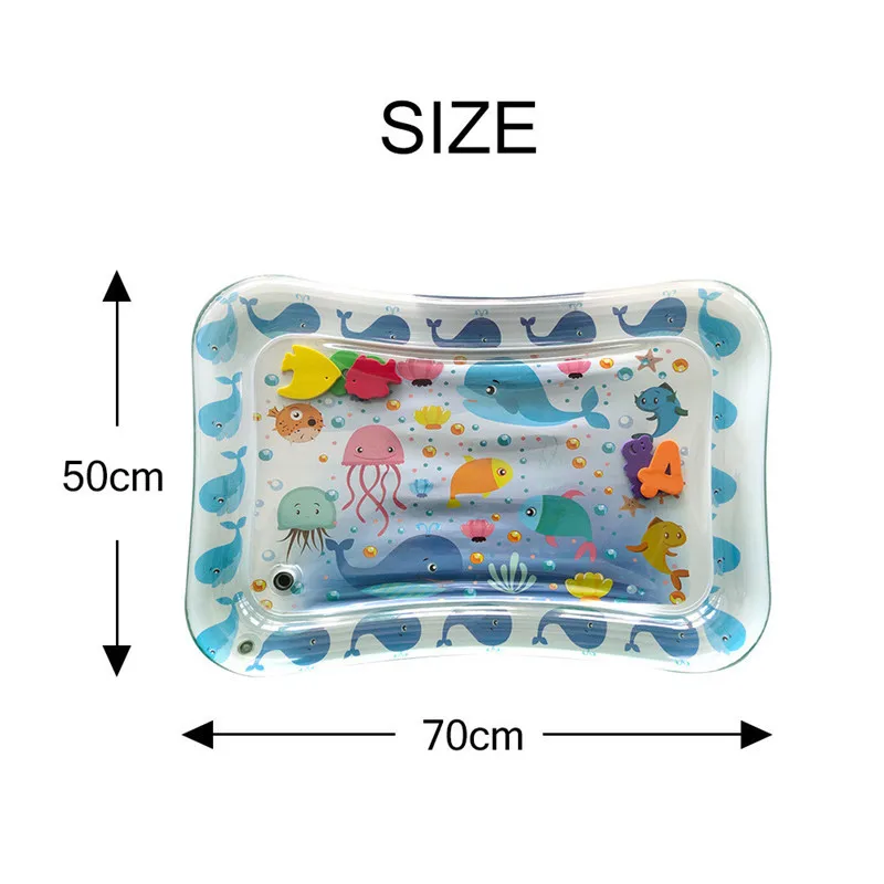 Hot Sales Baby Kids Water Play Mat Inflatable PVC Infant Tummy Time Playmat Toddler for Baby Fun Activity Play Center Dropship - Цвет: H