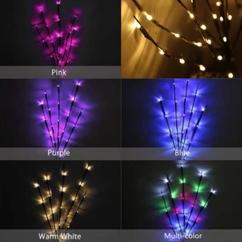 

3 Pack LED Twig Lights Tree Lights Flexible Decoration Light for Home Shop Windows Vase Table Room