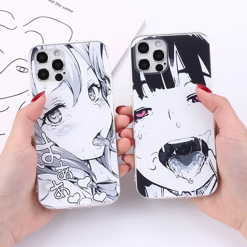 Anime Girl Cartoon Japan Cute Face Phone Case For Iphone 11 12 13pro