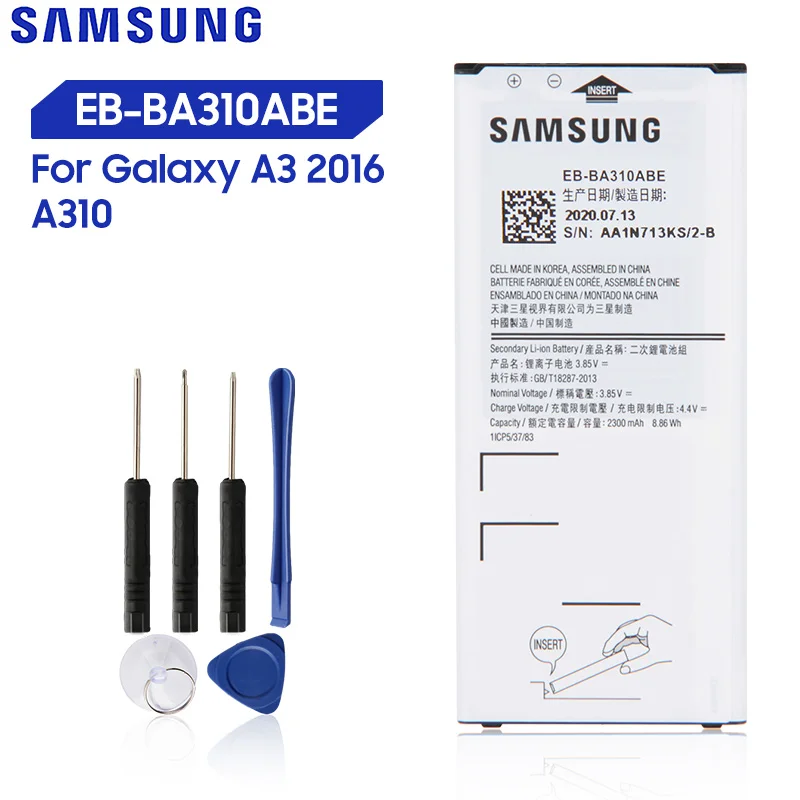 Оригинальная запасная батарея Samsung для Galaxy A3 2016 Edition A5310A A310 телефона|Аккумуляторы
