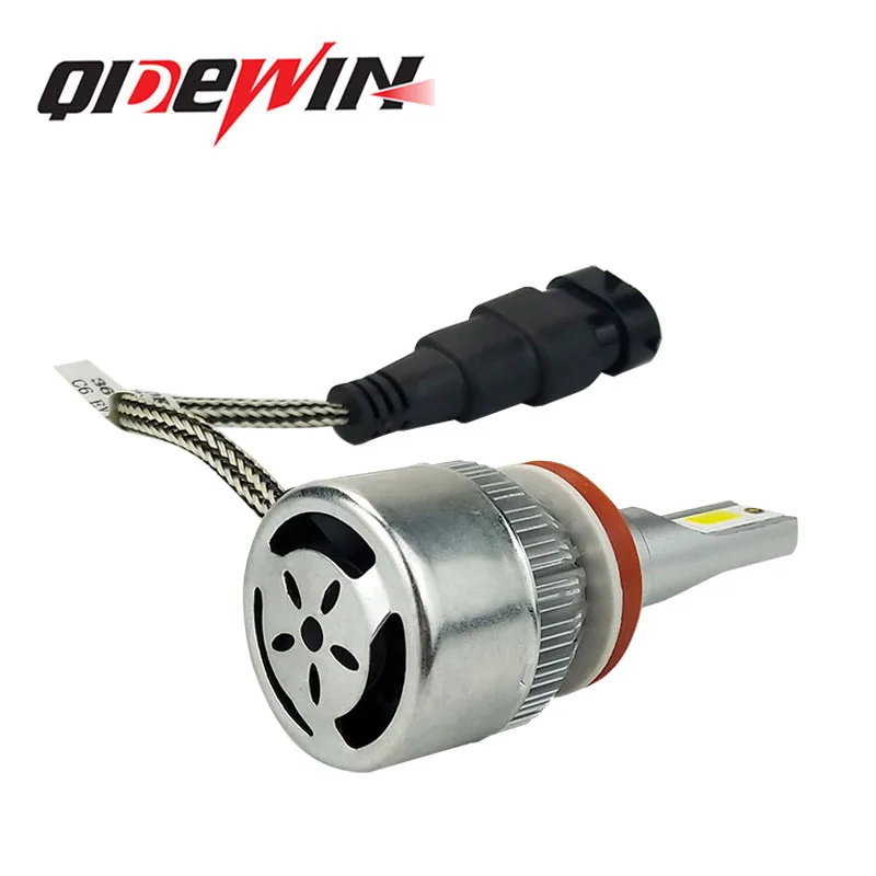 Factory Supply Auto Car Led Headlight Bulb C6 72w 8000lm COB H4 H7 H11 9005 H13 6500k Led Headlamp Light Bulbs for Motorcycle