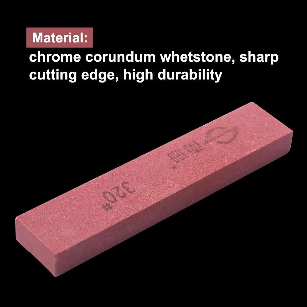 320RubySharpeningOilStoneChromeCorundumKnifeSharpenerStone100