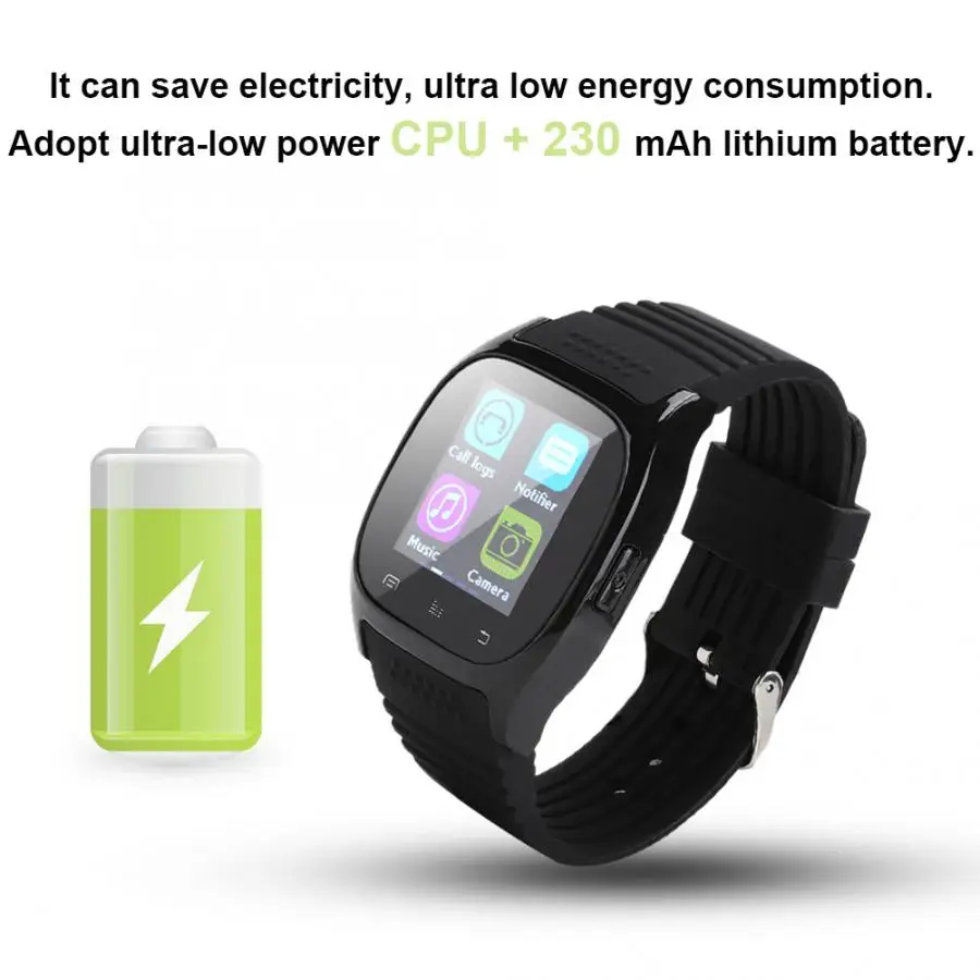 Pulsera actividad M26 1,4 дюймовый емкостный сенсорный экран 1,3 Мп камера Bluetooth силиконовый Смарт Браслет Горячая Распродажа