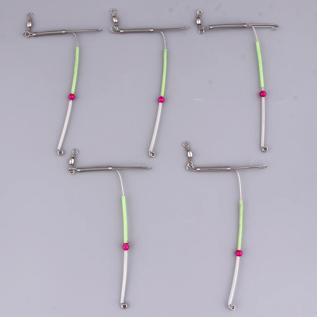 5pcs Sturdy Anti  Booms Bent Booms With Swivel Tube Sea Coarse Fishing