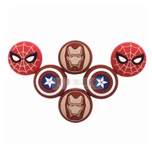 1 комплект = 2 шт контроллер чехол для джойстика Человек-паук Железный человек красота команда рокер Крышка для PS4/XBOXONE S X/NS PRO