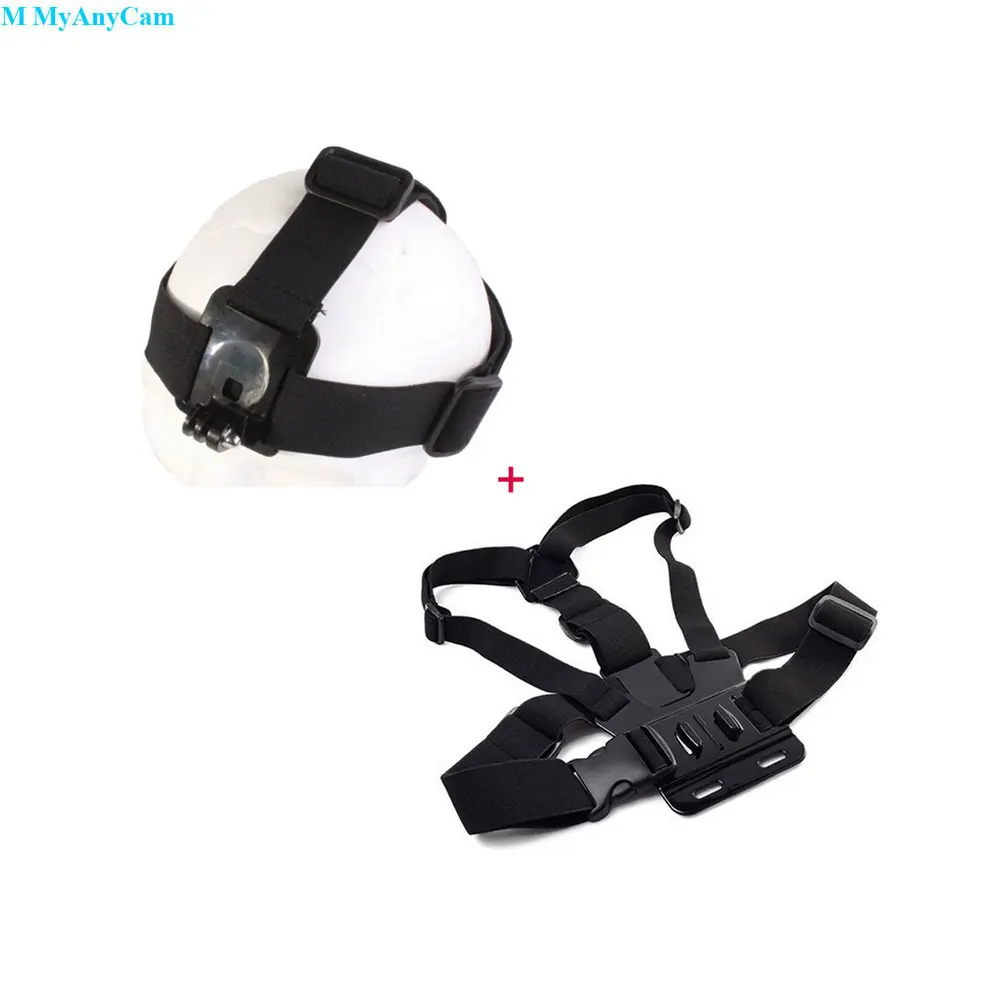 

Universal Sport Action Camera Accessories Head Strap and Chest Strap for SJCAM Yi 4K Eken H8 H9 H9R Hero 6 5 4