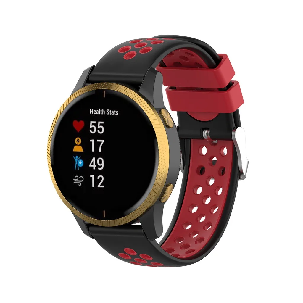 Ouhaobin Модный спортивный силиконовый ремешок 20 мм для Garmin Venu ремешок для браслета на запястье умные часы замена 923#2