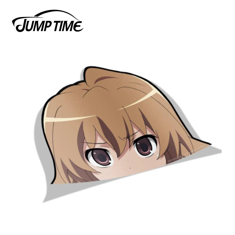 Jump Time 13cm x 8.9cm Aisaka Taiga Toradora! Big Head Anime Vinyl Car Stickers Funny Decals Laptop Windshield Bumper Wrap | Автомобили и