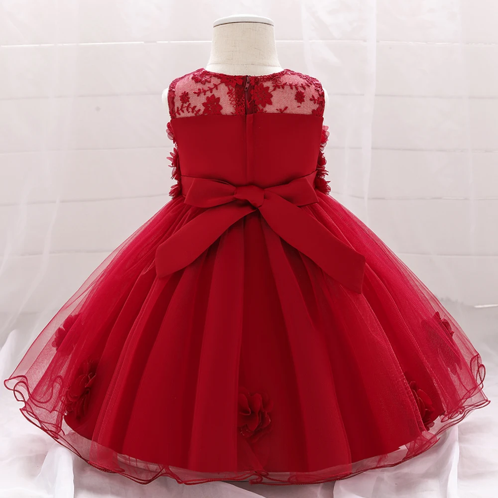 Toddler Girl Party Dresses Baby Dress for Girls 1 Year Birthday Princess Dress Christening Gown Infant Baptism Vestidos Clothes girls dress baby girl dress
