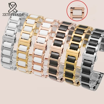 

watch band ceramic Sports Straight End 12mm 13mm 14mm 16mm 18mm 20mm 21mm 22mm Dual Color 316 Stainless Steel Ceramic Watch band
