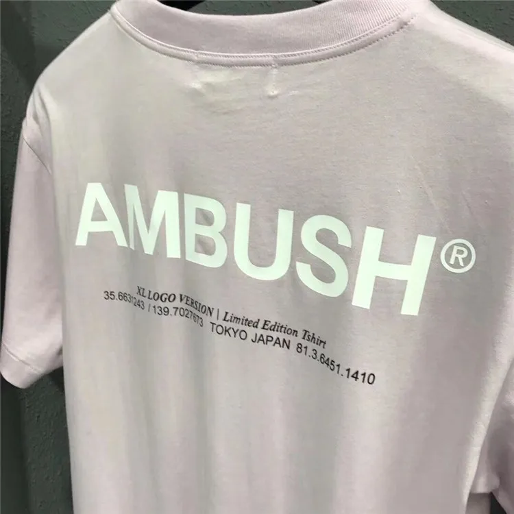 Розовый 19ss засада футболка 3M Светоотражающие 1:1 высокое качество high Street Хип Хоп хлопковые футболки Xxxtentacion засада - Цвет: Розовый