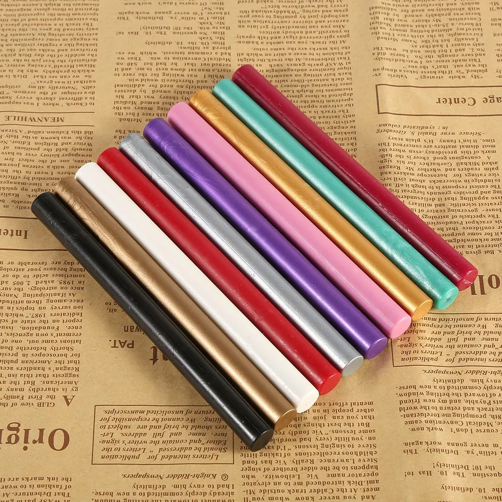 5pcs Seal Stamp Wax Sticks For Sealing Vintage Birthday Wedding Invitation Cards