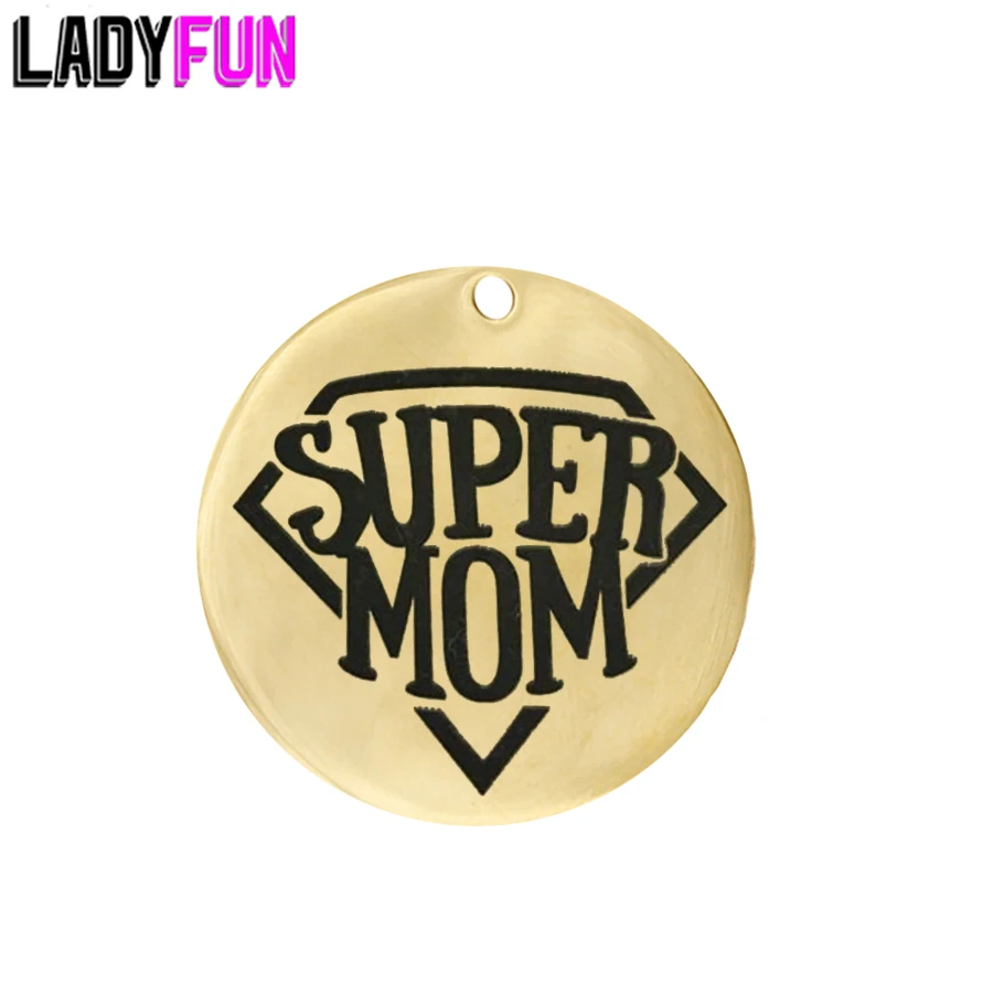 Подвески Ladyfun из нержавеющей стали 20 шт. подвески для мам супер мама|Шармы| |