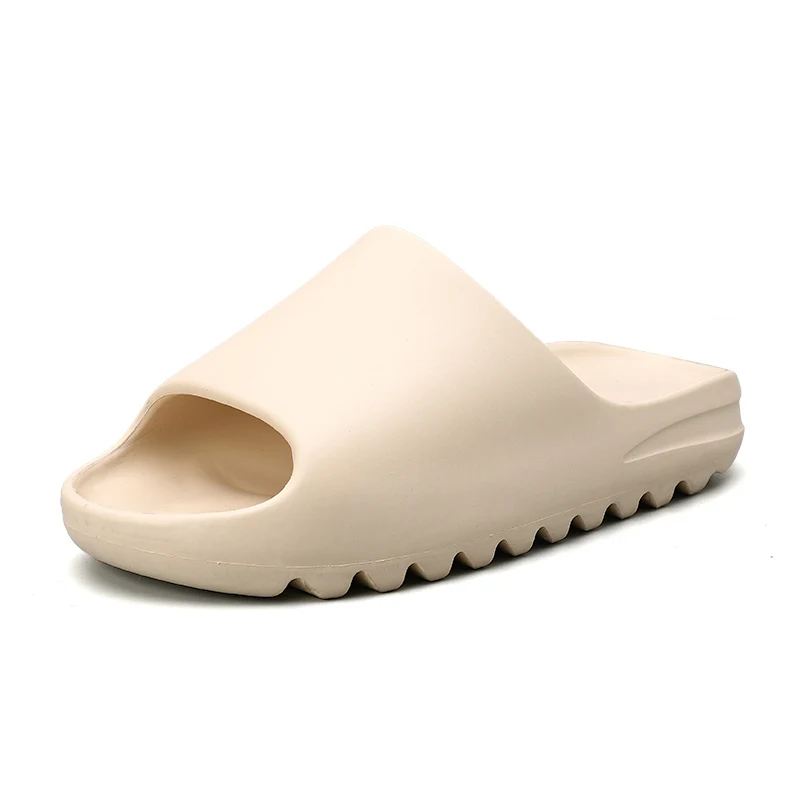 Latest Slides Men Fashion Summer Slippers For Men Soft Outside Mens Slipper Beach Shoes Open Toe Sandals Solid Colour slippers