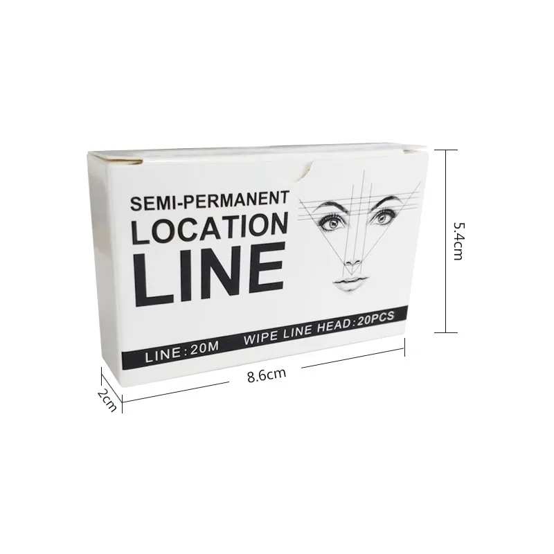 Permanent Makeup Microblading Supplies Pre-Inked Eyebrow Mapping String – 20 Meters- Ultra-Thin, Mess-Free Thread